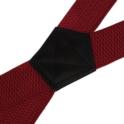 "Buyless Fashion Heavy Duty 2 Pack Suspenders for Men - 48"" Adjustable Straps 1 1/2"" - X Back with Black Plastic Clips"