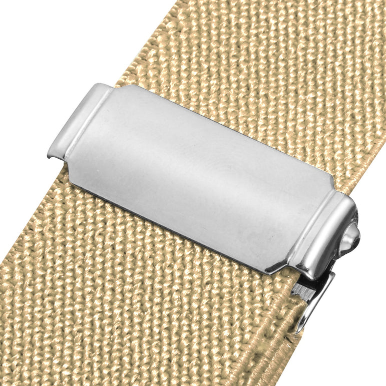 Buyless Fashion Kids Toddlers Baby Adjustable Elastic Stretch Belt with Silver Twisted Buckle