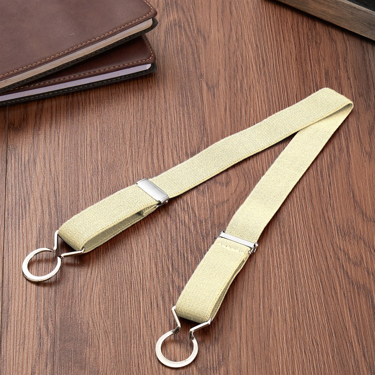 Buyless Fashion Kids Toddlers Baby Adjustable Elastic Stretch Belt with Silver Twisted Buckle