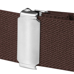 Buyless Fashion Kids Toddlers Baby Adjustable Elastic Stretch Belt with Silver Twisted Buckle