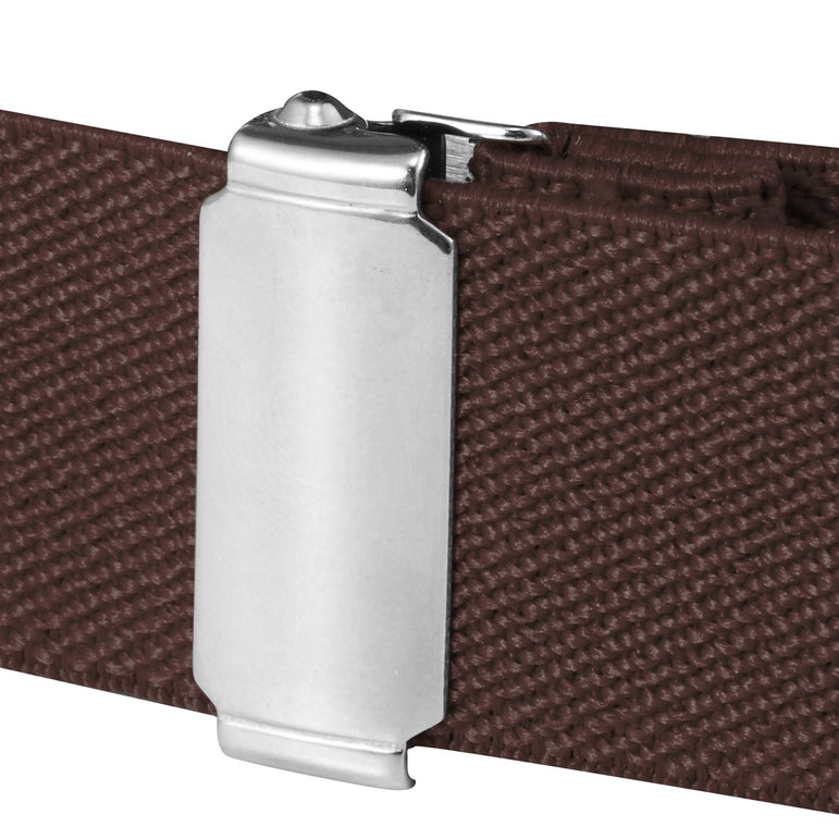 Buyless Fashion Kids Toddlers Baby Adjustable Elastic Stretch Belt with Silver Twisted Buckle