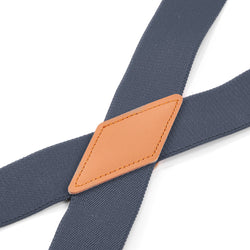 "Buyless Fashion 2 pack Suspenders for Men - 48"" Adjustable Straps 1 1/4"" - X Back With Black Clips"