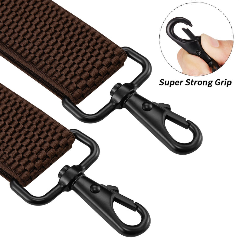 "Buyless Fashion Heavy Duty 2 Pack Suspenders for Men - 48"" Adjustable Straps 1 1/2"" - X Back with Strong Hooks"