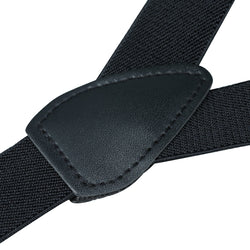 Buyless Fashion Adjustable 2 Pack Suspenders for Kids Toddlers Baby Elastic Solid Color 1 Inch - Y Back Design