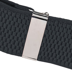 "Buyless Fashion Heavy Duty Textured 2 Pack Suspenders for Men - 48"" Adjustable Straps 1 1/2"" - Y Shape"
