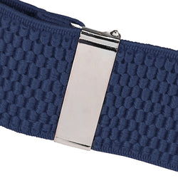 "Buyless Fashion Heavy Duty Textured 2 Pack Suspenders for Men - 48"" Adjustable Straps 1 1/2"" - Y Shape"