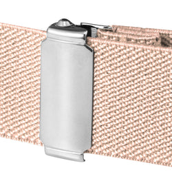 Buyless Fashion Kids Toddlers Baby Adjustable Elastic Stretch Belt with Silver Twisted Buckle