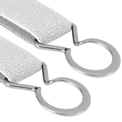 Buyless Fashion Kids Toddlers Baby Adjustable Elastic Stretch Belt with Silver Twisted Buckle