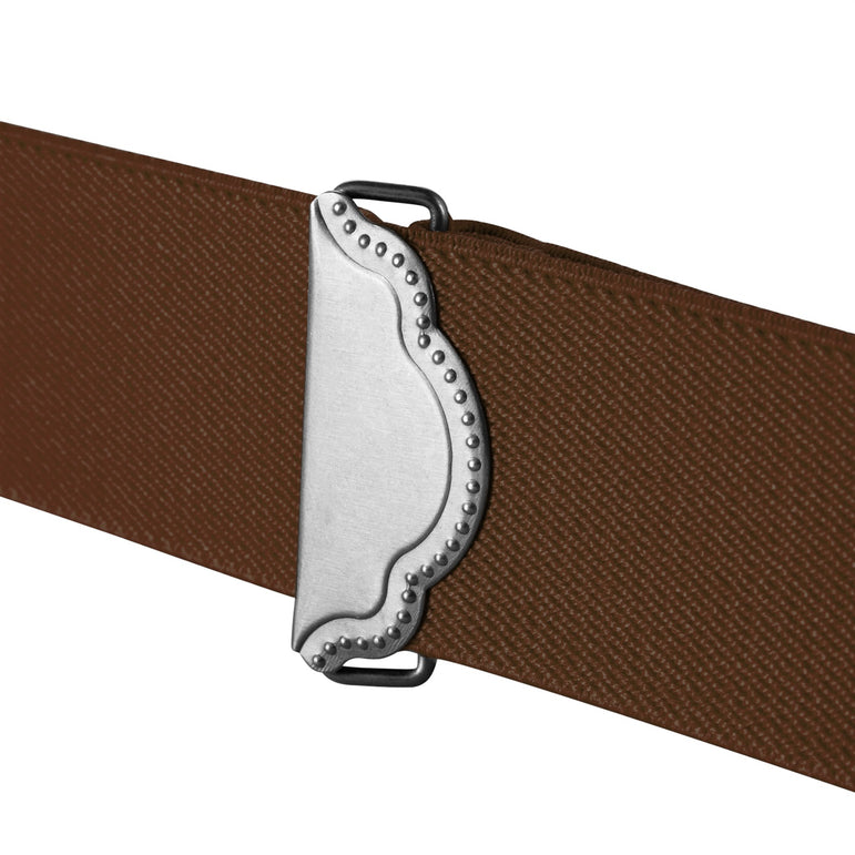 "Buyless Fashion 2 pack Suspenders for Men - 48"" Adjustable Straps 1 1/4"" - X Back with Black Hooks"