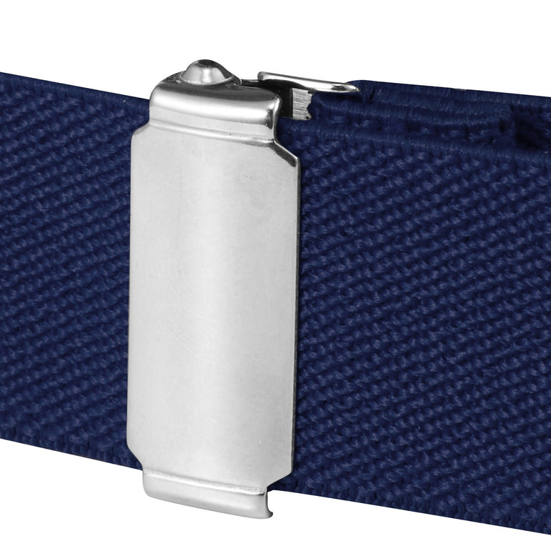 Buyless Fashion Kids Toddlers Baby Adjustable Elastic Stretch Belt with Silver Twisted Buckle