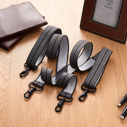 "Buyless Fashion 2 pack Suspenders for Men - 48"" Adjustable Straps 1 1/4"" - X Back with Black Hooks"