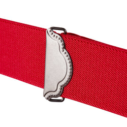 "Buyless Fashion 2 pack Suspenders for Men - 48"" Adjustable Straps 1 1/4"" - X Back With Black Clips"