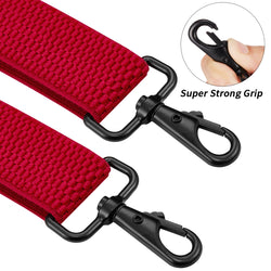 "Buyless Fashion Heavy Duty 2 Pack Suspenders for Men - 48"" Adjustable Straps 1 1/2"" - X Back with Strong Hooks"