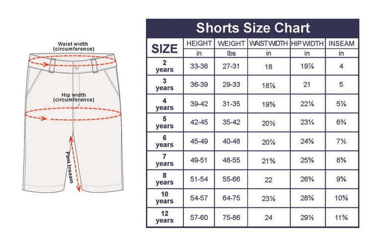 Buyless Fashion Boys Shorts Pants Flat Front Cotton Casual Straight Cut