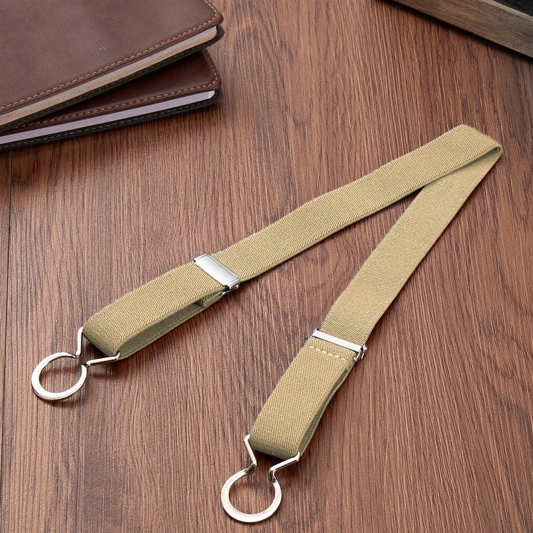 Buyless Fashion Kids Toddlers Baby Adjustable Elastic Stretch Belt with Silver Twisted Buckle