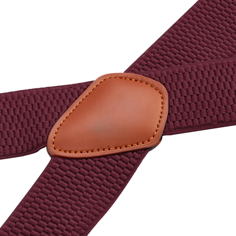 "Buyless Fashion Heavy Duty 2 Pack Suspenders for Men - 48"" Adjustable Straps 1 1/2"" - X Back with Strong Hooks"