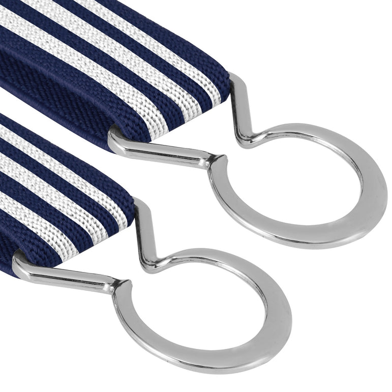 Buyless Fashion Kids Toddlers Baby Adjustable Elastic Stretch Belt with Silver Twisted Buckle