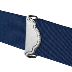 "Buyless Fashion 2 pack Suspenders for Men - 48"" Adjustable Straps 1 1/4"" - X Back with Black Hooks"