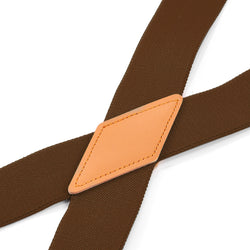 "Buyless Fashion 2 pack Suspenders for Men - 48"" Adjustable Straps 1 1/4"" - X Back With Black Clips"