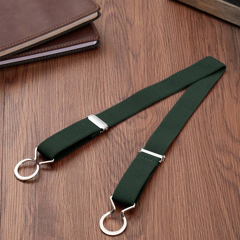 Buyless Fashion Kids Toddlers Baby Adjustable Elastic Stretch Belt with Silver Twisted Buckle