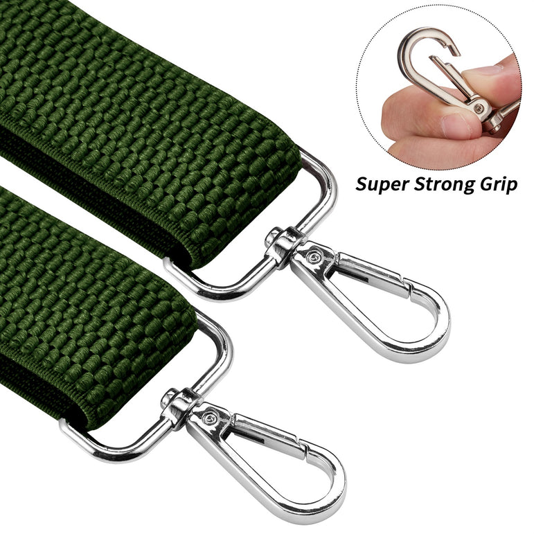 "Buyless Fashion Heavy Duty 2 Pack Suspenders for Men - 48"" Adjustable Straps 1 1/2"" - X Back with Strong Hooks"