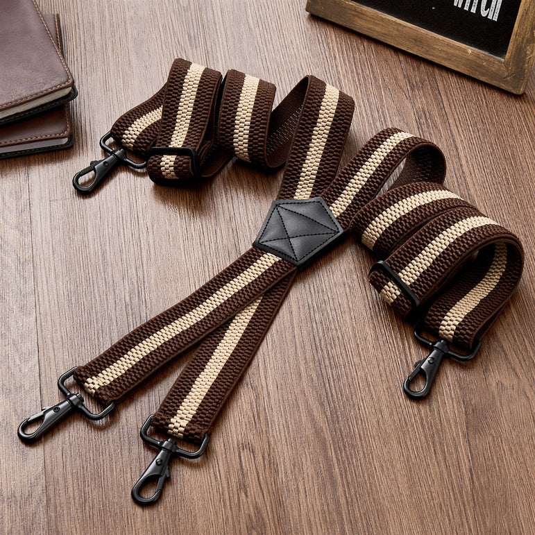 "Buyless Fashion Heavy Duty 2 Pack Suspenders for Men - 48"" Adjustable Straps 1 1/2"" - X Back with Strong Hooks"