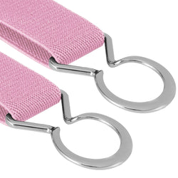 Buyless Fashion Kids Toddlers Baby Adjustable Elastic Stretch Belt with Silver Twisted Buckle