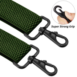 "Buyless Fashion Heavy Duty 2 Pack Suspenders for Men - 48"" Adjustable Straps 1 1/2"" - X Back with Strong Hooks"