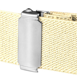 Buyless Fashion Kids Toddlers Baby Adjustable Elastic Stretch Belt with Silver Twisted Buckle