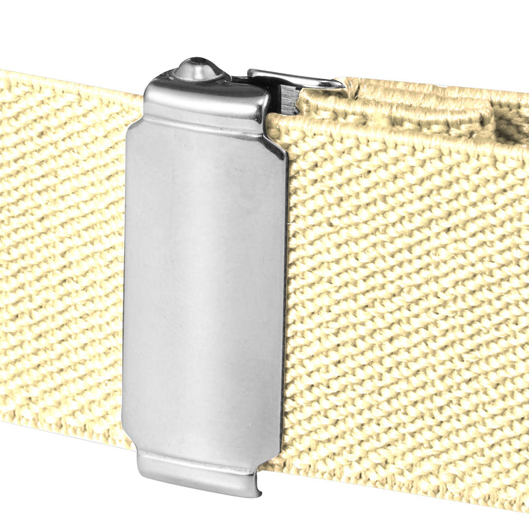 Buyless Fashion Kids Toddlers Baby Adjustable Elastic Stretch Belt with Silver Twisted Buckle