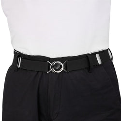 Buyless Fashion Kids Toddlers Baby Adjustable Elastic Stretch Belt with Silver Twisted Buckle