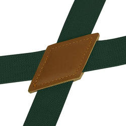 "Buyless Fashion Trucker 2 Pack Suspenders for Men - 48"" Elastic Adjustable Straps 1"" - X Back Utility Braces"