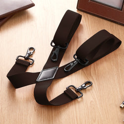 "Buyless Fashion 2 pack Suspenders for Men - 48"" Adjustable Straps 1 1/4"" - X Back with Black Hooks"