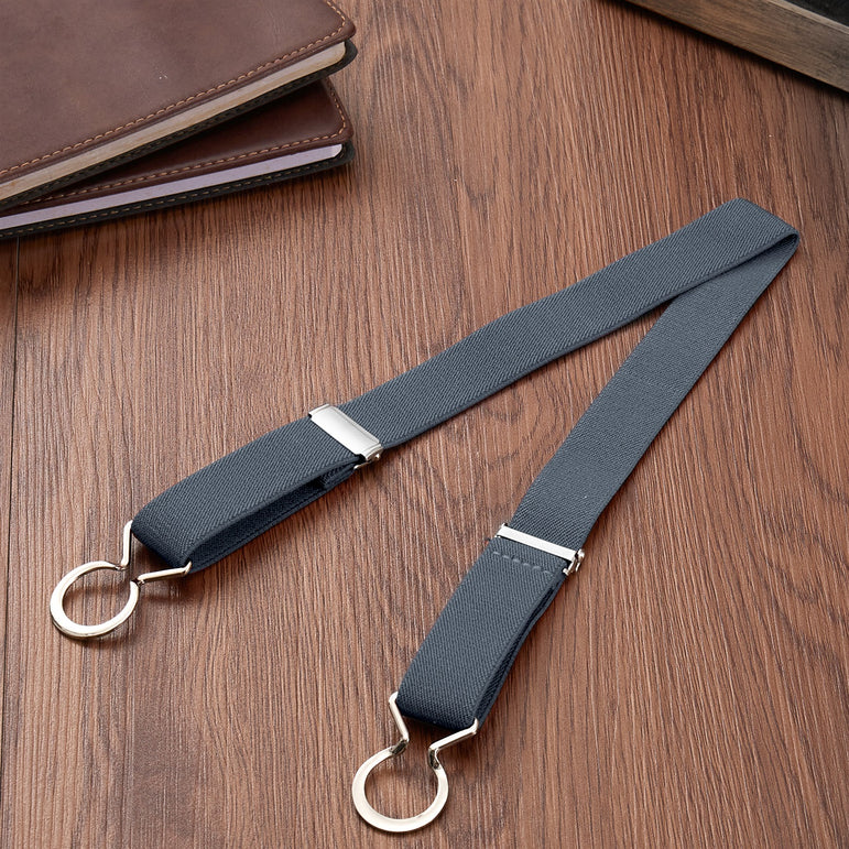 Buyless Fashion Kids Toddlers Baby Adjustable Elastic Stretch Belt with Silver Twisted Buckle