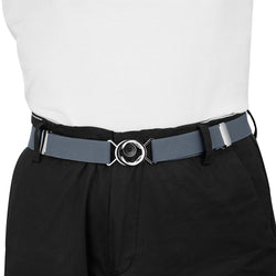 Buyless Fashion Kids Toddlers Baby Adjustable Elastic Stretch Belt with Silver Twisted Buckle