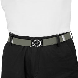 Buyless Fashion Kids Toddlers Baby Adjustable Elastic Stretch Belt with Silver Twisted Buckle