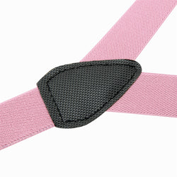 Buyless Fashion Adjustable 2 Pack Suspenders for Kids Toddlers Baby Elastic Solid Color 1 Inch - Y Back Design