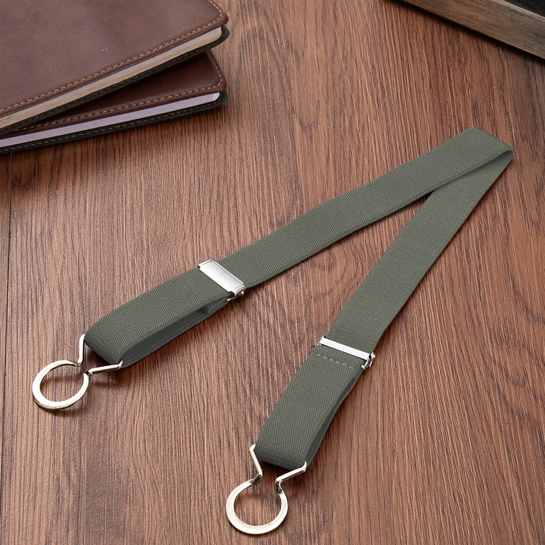 Buyless Fashion Kids Toddlers Baby Adjustable Elastic Stretch Belt with Silver Twisted Buckle