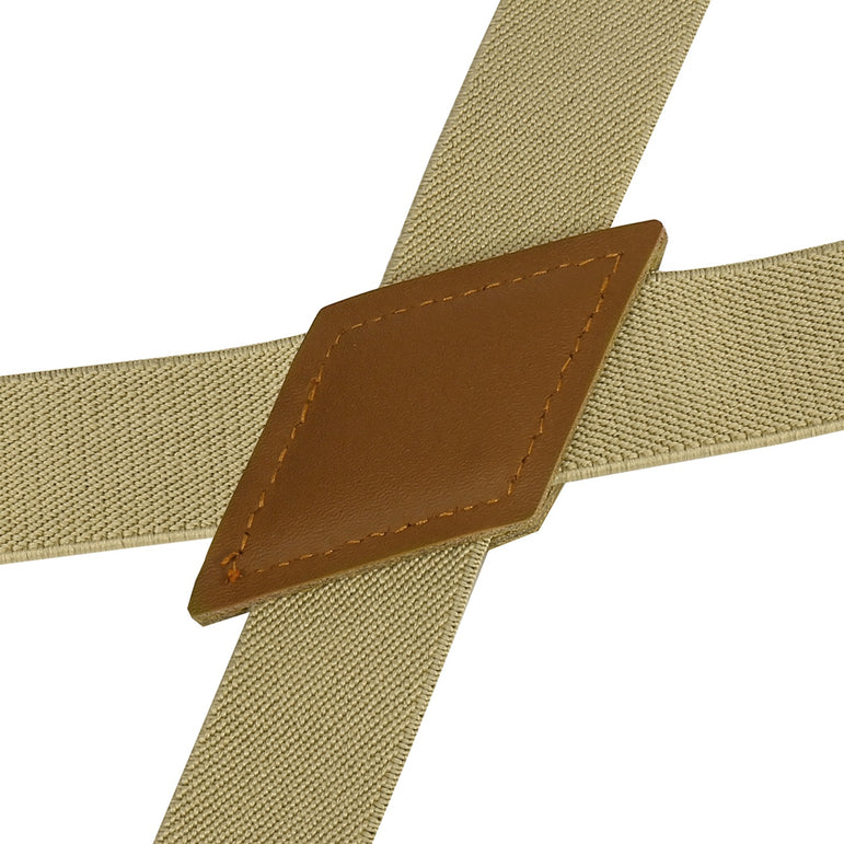 "Buyless Fashion Trucker 2 Pack Suspenders for Men - 48"" Elastic Adjustable Straps 1"" - X Back Utility Braces"