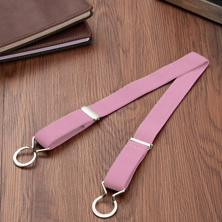 Buyless Fashion Kids Toddlers Baby Adjustable Elastic Stretch Belt with Silver Twisted Buckle