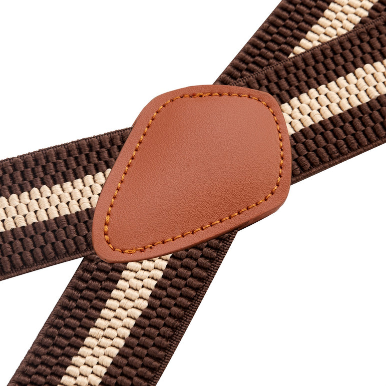 "Buyless Fashion Heavy Duty 2 Pack Suspenders for Men - 48"" Adjustable Straps 1 1/2"" - X Back with Strong Hooks"