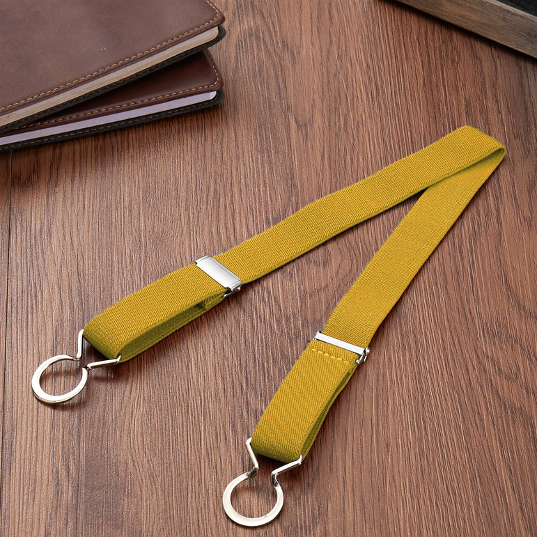 Buyless Fashion Kids Toddlers Baby Adjustable Elastic Stretch Belt with Silver Twisted Buckle