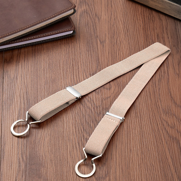 Buyless Fashion Kids Toddlers Baby Adjustable Elastic Stretch Belt with Silver Twisted Buckle