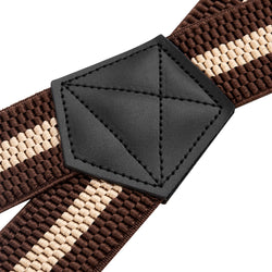"Buyless Fashion Heavy Duty 2 Pack Suspenders for Men - 48"" Adjustable Straps 1 1/2"" - X Back with Strong Hooks"
