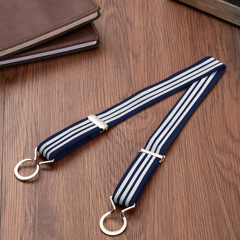 Buyless Fashion Kids Toddlers Baby Adjustable Elastic Stretch Belt with Silver Twisted Buckle