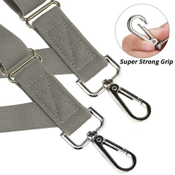 "Buyless Fashion Trucker 2 Pack Suspenders for Men - 48"" Elastic Adjustable Straps 1"" - X Back Utility Braces"