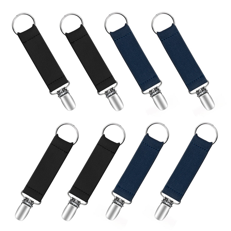 Buyless Fashion Hat Clip For Travel Elastic Fabric Friendly Hat Clip Luggage Hat Clips For Women Kids Hat Companion - 8 Pack