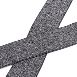 "Buyless Fashion Mens 2 Pack Suspenders - 48"" Elastic Adjustable Heavy Duty 2"" Wide - X Back With Black Hooks"