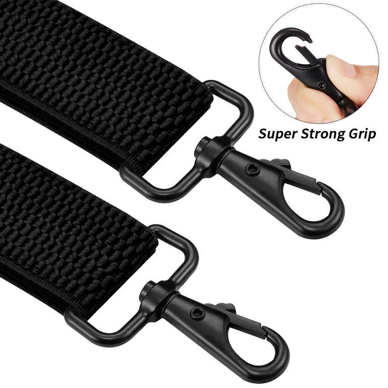 "Buyless Fashion Heavy Duty 2 Pack Suspenders for Men - 48"" Adjustable Straps 1 1/2"" - X Back with Strong Hooks"