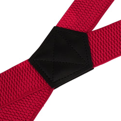 "Buyless Fashion Heavy Duty 2 Pack Suspenders for Men - 48"" Adjustable Straps 1 1/2"" - X Back with Black Plastic Clips"